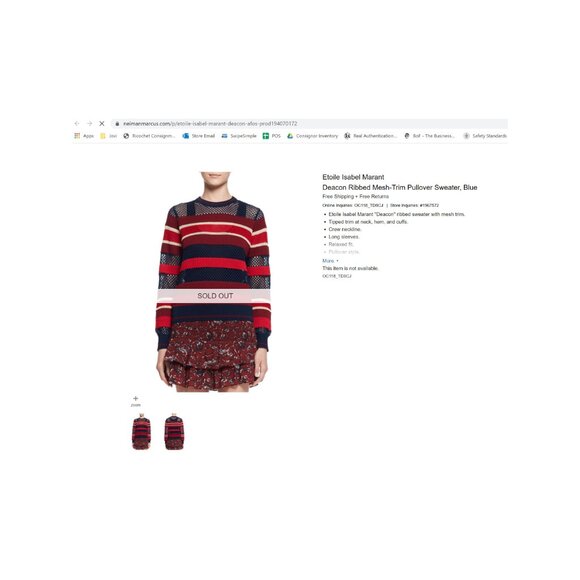 Runway! Isabel Marant Étoile 'Deacon' Mesh Sweater | As Seen on Aidan Bissett! - Picture 3 of 9